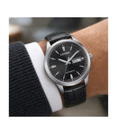 Orologio Automatico Citizen Classic, cinturino in pelle total black ,40MM - NY4058-01E