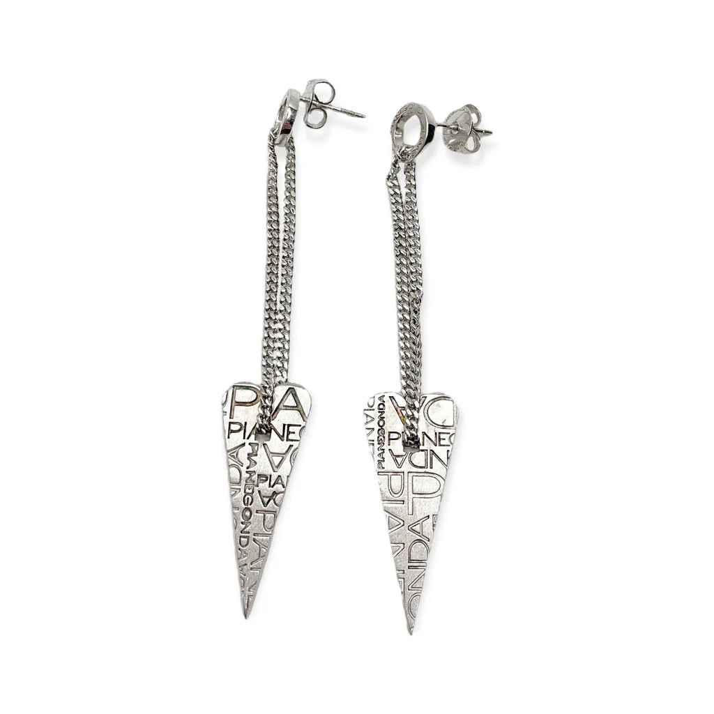 Orecchini pendenti Pianegonda in argento, collezione Lovesick Mania - OA010440