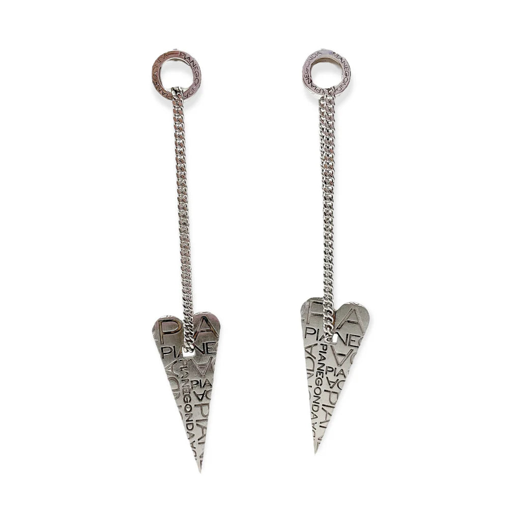 Orecchini pendenti Pianegonda in argento, collezione Lovesick Mania - OA010440