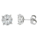 GOLAY - ORECCHINI MULTIPIETRA SCIE DI LUCE, IN ORO BIANCO 18KT E DIAMANTI, 0,37ct - OGICE01