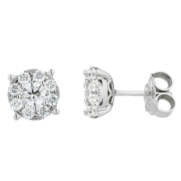 GOLAY - ORECCHINI MULTIPIETRA SCIE DI LUCE, IN ORO BIANCO 18KT E DIAMANTI, 0,37ct - OGICE01