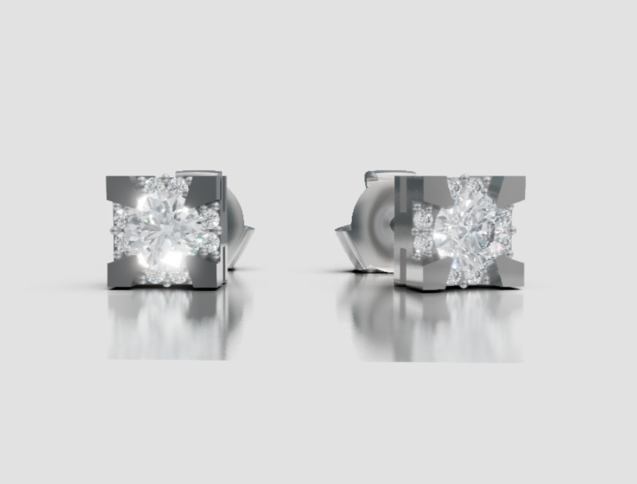 GOLAY - 0,25 ct Diamant-besetzte Punktohrringe - OPLC001DI010