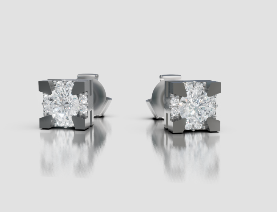 GOLAY - 0,25 ct Diamant-besetzte Punktohrringe - OPLC001DI010