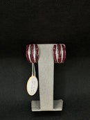 CHIRICO earrings in white gold, rubies and diamonds, 0.46ct - OR273