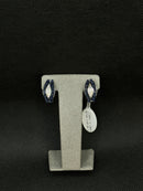 Boucles d'oreilles CHIRICO en or blanc, saphirs et diamants, 0,12ct - OR373