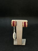 CHIRICO earrings in yellow gold, rubies and diamonds, 0.22ct - ORA240