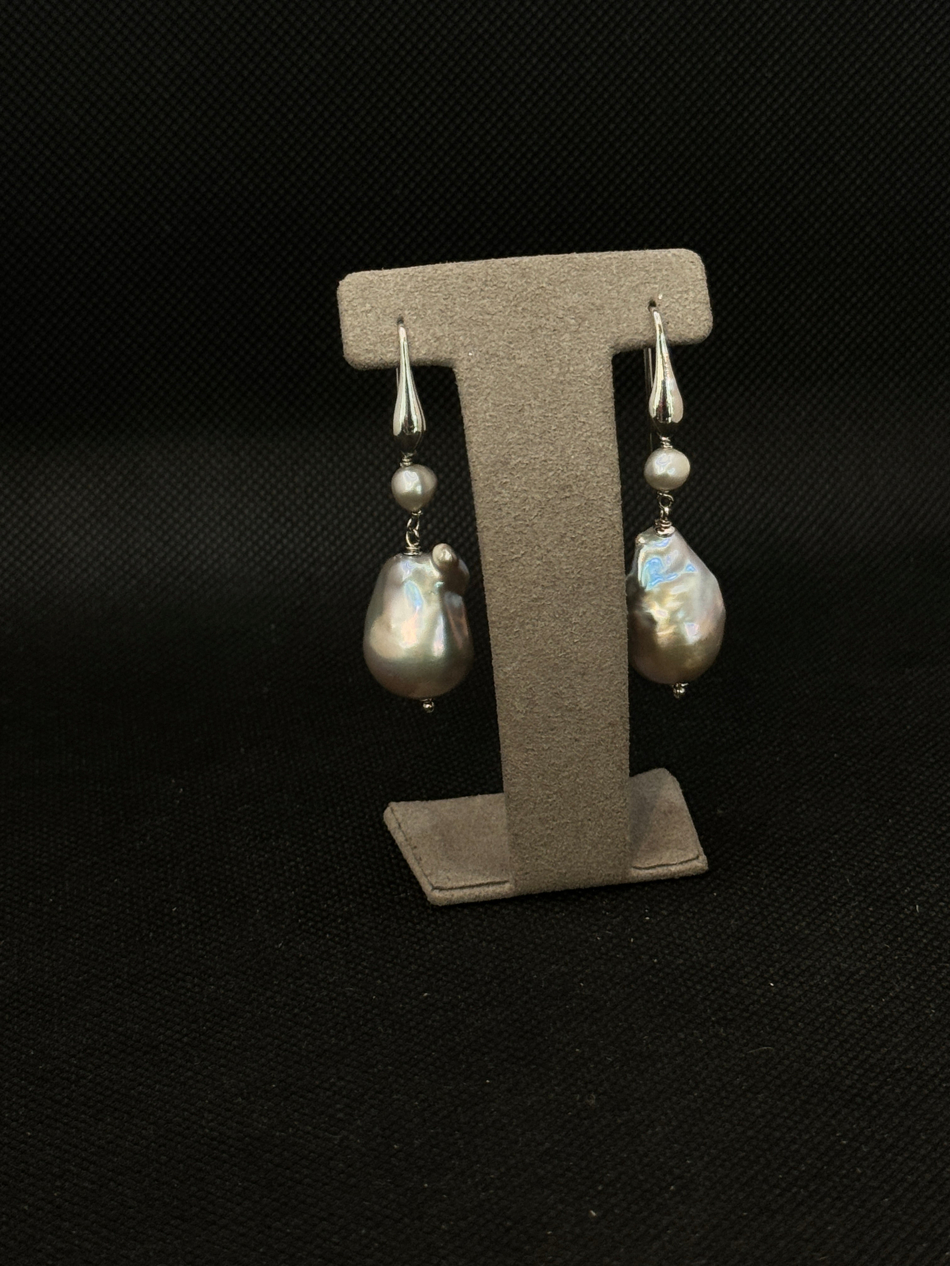 Mazza - Orecchini pendenti in argento 925 e perle barocche- OR BAROCCO