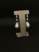 Mazza - Pendant earrings in 925 silver and baroque pearls - OR BAROQUE