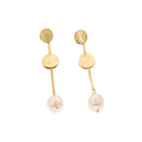 Koliè 925 - Orecchini in argento dorato perle barocche - OR MARSIA 01