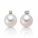 Pendientes Miluna PERLAS GEMELAS FRESHWATER, DIAMANTES y CIERRE EN ORO BLANCO 18KT - PER1775