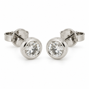 Giorgio Visconti Orecchini punto luce tondi in oro bianco 18 kt con diamanti naturali ct 0,82 - BB40280F