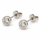 Giorgio Visconti Orecchini punto luce tondi in oro bianco 18 kt con diamanti naturali ct 0,82 - BB40280F