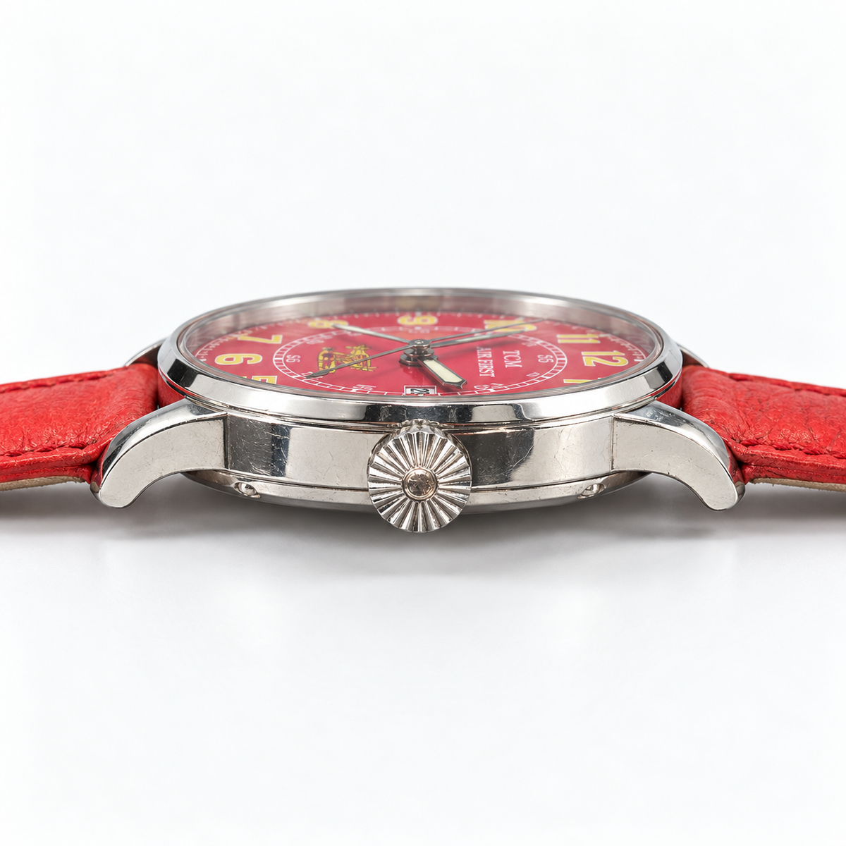 Orologio Terra Cielo Mare Air First — 44 mm — Automatico con datario, quadrante rosso — NOS Limited Edition n.66/70 - TC6023AC6PAL