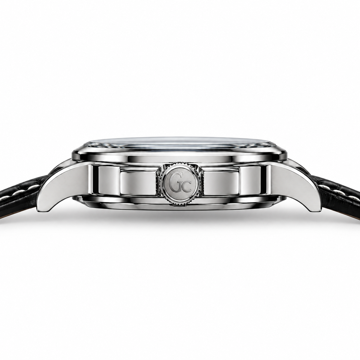 Orologio Uomo Guess Collection, Classica Automatic, Cuore aperto, datario a tre numeri, quadrante antracite, NOS, 42mm - X84003G5S