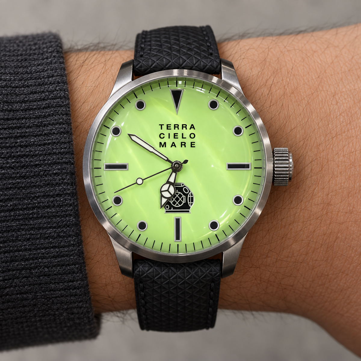 Orologio Terra Cielo Mare Palombaro — 42 mm — Automatico ETA 2824-2, quadrante luminescente, 200 metri — NOS con scatola originale - TC6033AC3PA06
