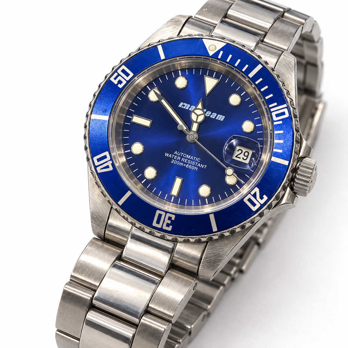 Orologio Macteam by Altanus, Subacqueo —42 mm — Automatico con datario, impermeabile 200 m — NOS con corredo originale - 7942