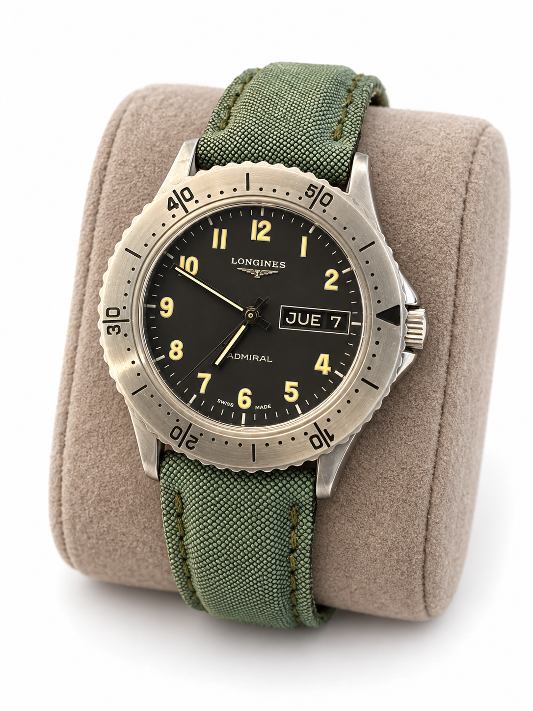 Orologio Longines Admiral 5 Star Day-Date — 38 mm — Automatico con ghiera girevole — NOS con scatola originale - 7404