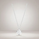 Girocollo Recarlo punto luce a quattro griffe, in oro bianco 18kt e diamante 0.22ct - P01PX030/021