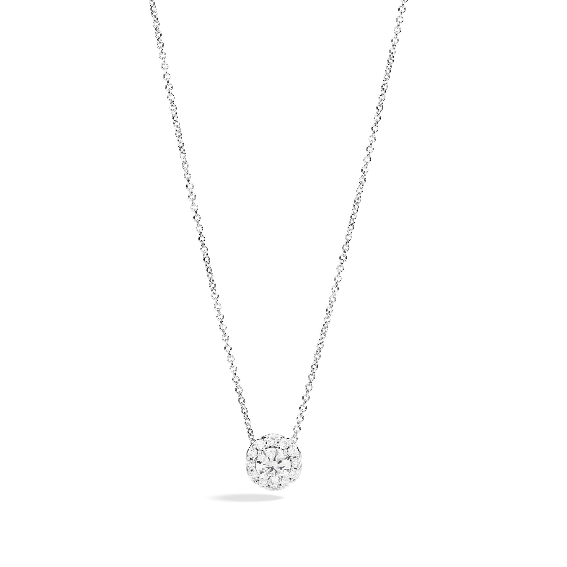 Collana Anniversary oro bianco e diamanti, 0.40ct - P01SC018/040