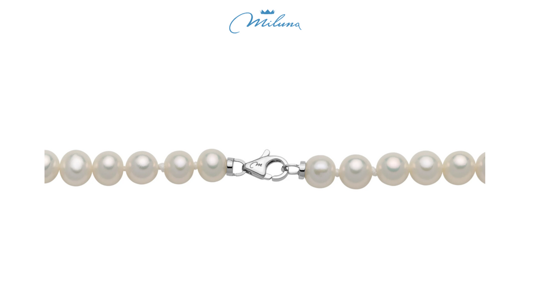Miluna Oriente Perlenarmband mit diamantbesetzten Weißgoldkugeln – PBR1410V