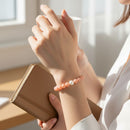 LAND AND SEA - Rosa Korallen- und Perlenarmband - PBR2085V