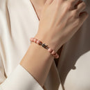 Bracciale Miluna in argento, collezione Terra e Mare, pasta di corallo rosa - PBR2392V