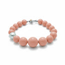 Bracciale Miluna in argento, collezione Terra e Mare, pasta di corallo rosa - PBR2392V