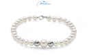 Bracciale Miluna di perle Oriente con sfere in oro bianco 9KT - PBR3514BX