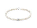BRACCIALE MILUNA PERLE FRESHWATER E PERLA RIVESTITA IN ORO BIANCO 18KT - PBR3713