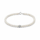 BRACCIALE MILUNA PERLE FRESHWATER E PERLA RIVESTITA IN ORO BIANCO 18KT, 4-4.5mm - PBR3713