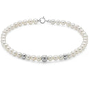 Bracciale Miluna di perle Oriente con sfere in oro bianco 18kt - PBR3715