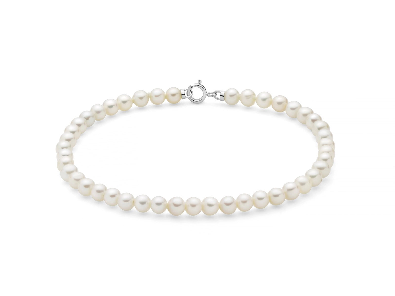 Bracciale Miluna di perle Oriente con chiusura in oro bianco 18kt, 4.5-5mm - PBR3730