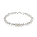 BRACCIALE miluna Perle Vere d'oriente e sferette in Oro Bianco 18kt- PBR3780
