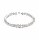 BRACCIALE miluna Perle Vere d'oriente e sferette in Oro Bianco 18kt- PBR3780