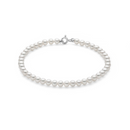 Bracciale Miluna di perle coltivate freshwater e chiusura in oro bianco 9kt, 5-5.5mm - PBR3829BX