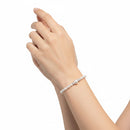 BRACCIALE MILUNA di perle Oriente con sfere in oro bianco 18kt diamantate - PBR3849