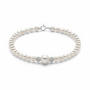 BRACCIALE MILUNA di perle Oriente con sfere in oro bianco 18kt diamantate - PBR3849