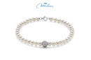 Miluna Armband mit Orientperlen und Diamantkugel - PBR893V