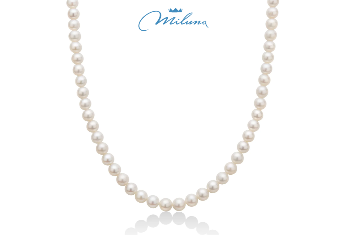 Miluna Orient Perlenkette, 40 cm, mit Weißgoldverschluss - PCL4200V