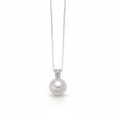 Goldkette mit orientalischer Perle und Weißgold- und Diamantdetails – PCL5524