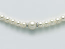Collana Miluna di perle Oriente con distanziali in oro bianco 18KT e diamanti - PCL5914V