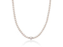 Collana Miluna di perle Oriente con distanziali in oro bianco 18KT e diamanti - PCL5914V