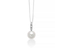 Miluna Collana in oro bianco 18 kt con perla Akoya Antiqua Special Selection 8-8,5 mm e diamanti naturali ct 0,09 - PCL6465