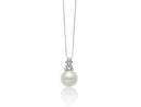 Collar Miluna de oro blanco de 18kt con perla oriente y diamantes - PCL6680
