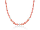 COLLANA MILUNA, COLLEZIONE TERRA E MARE, IN PASTA DI CORALLO ROSA E CHIUSURA ARGENTO - PCL6693