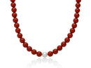 Collana Miluna collezione Terra e Mare Pasta di Corallo Rosso 42cm - PCL6697
