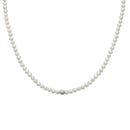 Collana miluna di perle Oriente 40 cm con chiusura in oro bianco 18kt - PCL6747