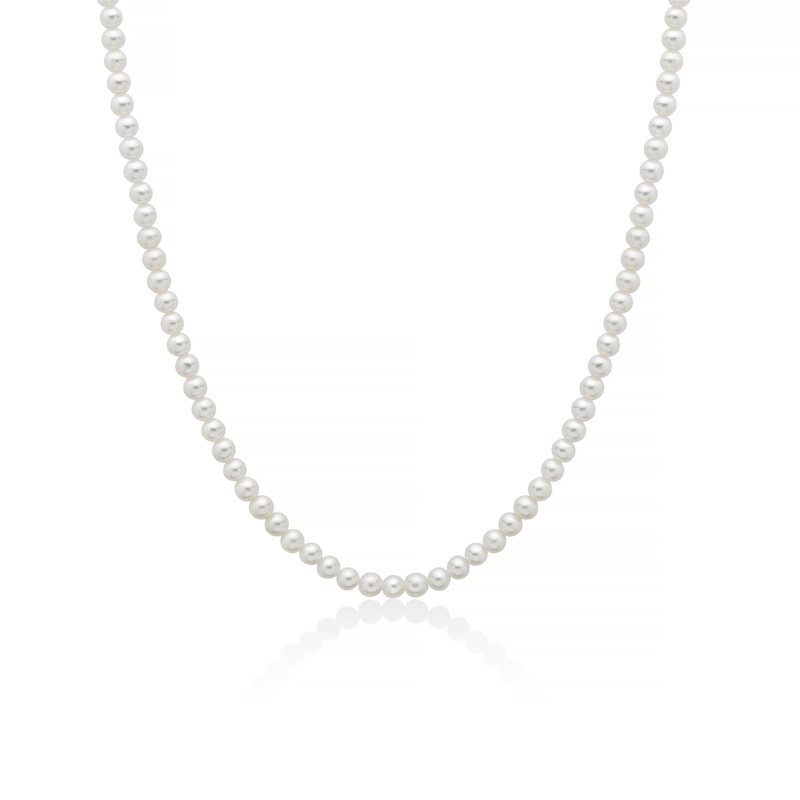 Collana Miluna con perle orientali di acqua dolce e chiusura in oro bianco 9kt, 5-5.5mm - PCL6929BX