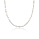Collana Miluna di perle Oriente con sfera diamantata in oro bianco 375, 4-4.5mm - PCL6925BX