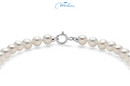 Collana Miluna di perle Oriente con sfere in oro bianco 18kt diamantate - PCL6970